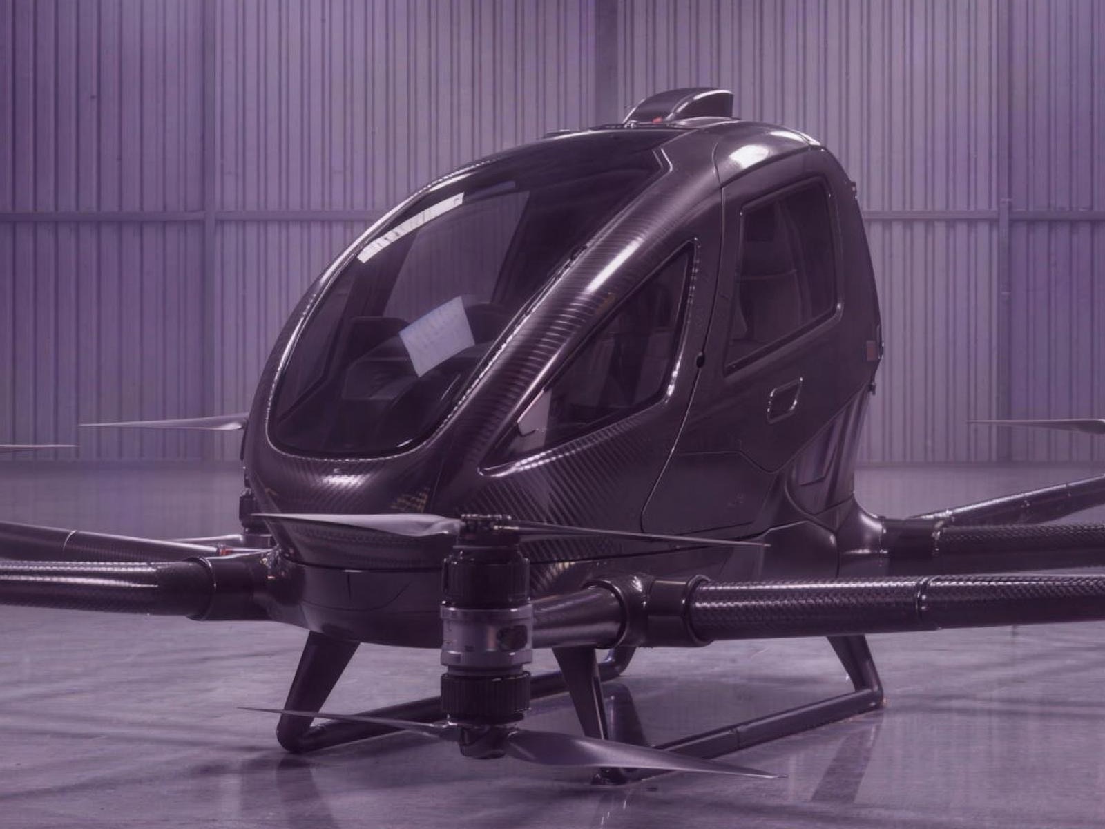 Fantom Xs concept — two-seat cabin detail under the panoramic canopy